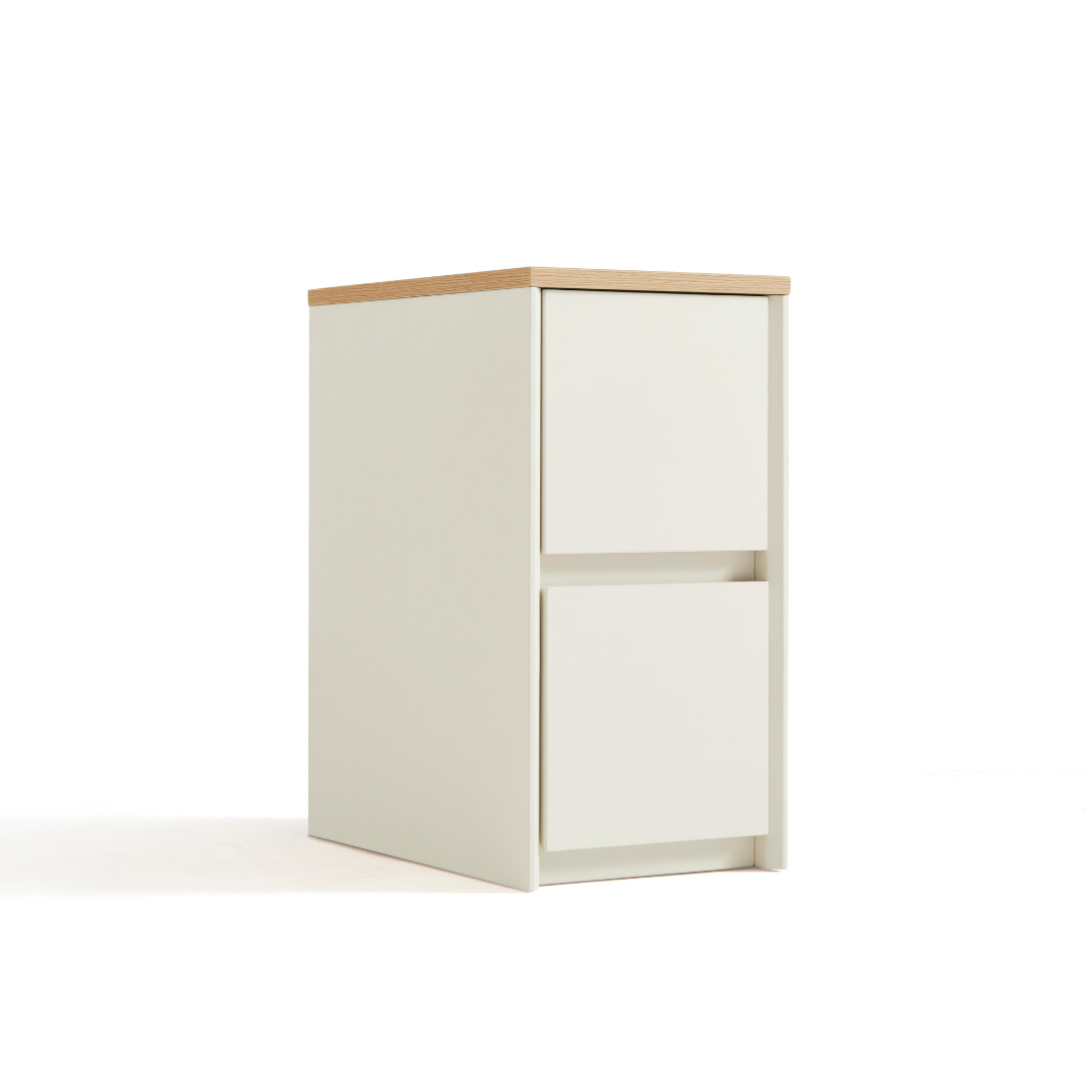 Quindell White Melamine Side Table