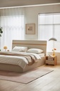 Orriana Light Gray Melamine Bed 