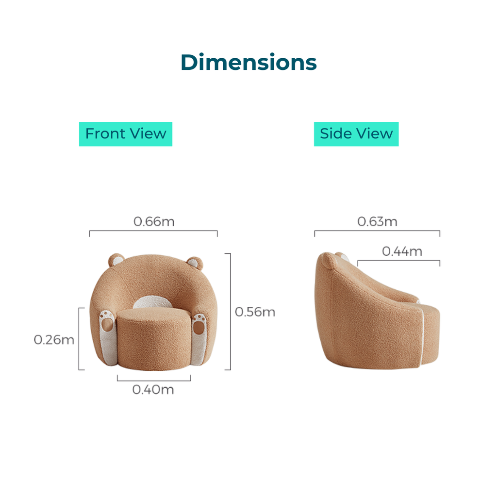 Animal Fabric Kid's Sofa