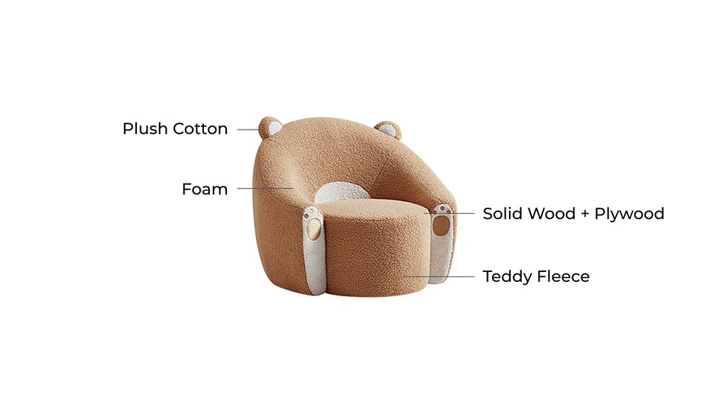 Animal Fabric Kid's Sofa