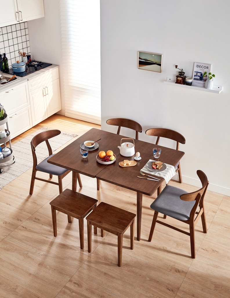 Mocha Folding Long Dining Table
