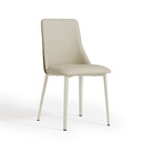 Erwind Light Gray Faux Leather Dining Chair (2 pcs)