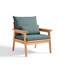 Evha Wood Fabric Single Sofa 