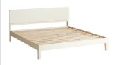 [LSC25CC050172] Pure White Solid Wood Bed 