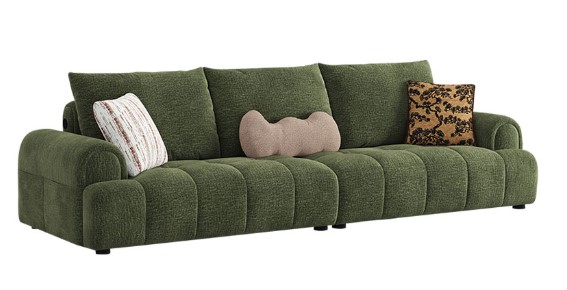 [LSC25SF089060] Ross Dark Green Fabric Sofa