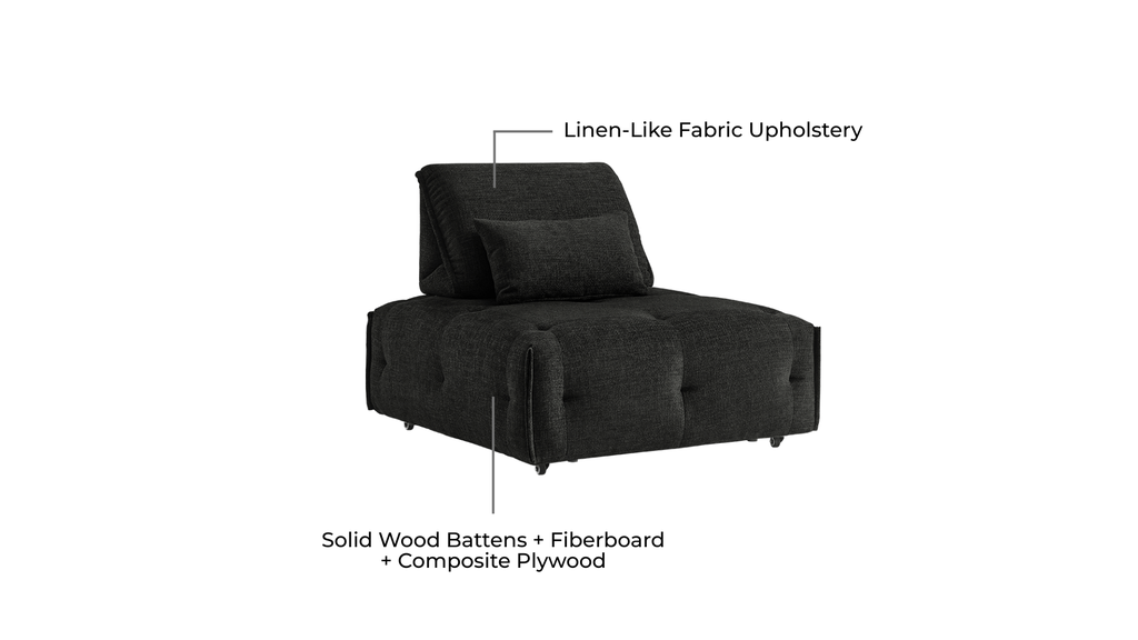 Charlotte Multi-Functional Modular Fabric Sofa Bed