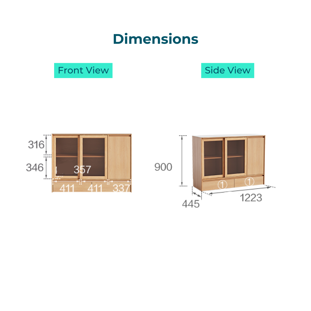 Oscar Wood Melamine Sideboard