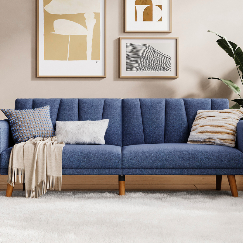 Anton 3-Seater Fabric Sofa Bed