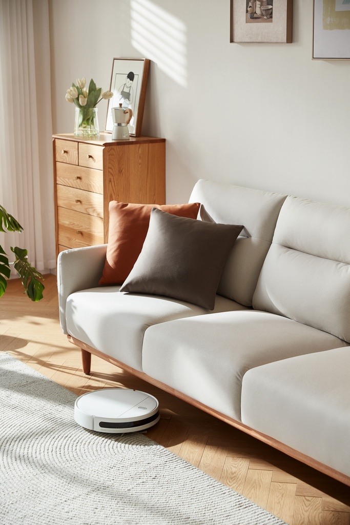 Damian 3-Seater Fabric Sofa