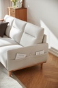Damian 3-Seater Fabric Sofa