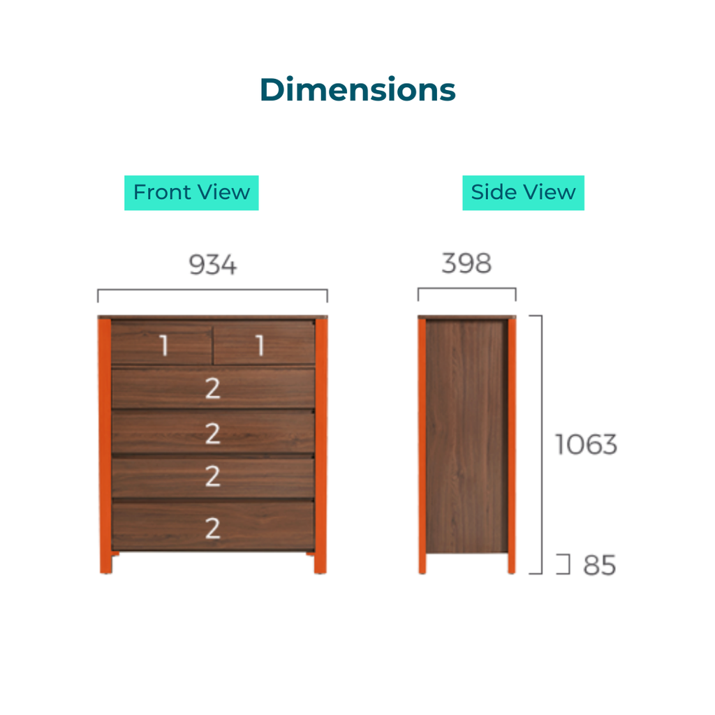 Paxton 6-Drawer Cabinet