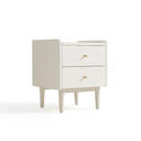Quinn White Solid Wood Bedside Table