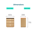 Ingrid 3-Drawer Cabinet 