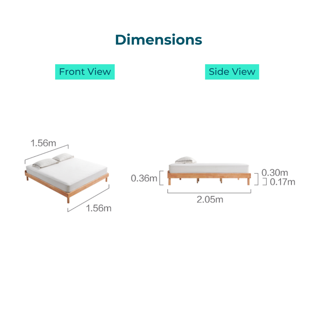 Evyn Solid Wood Bed Frame