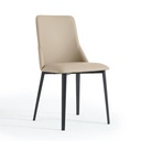 Islene Beige Faux Leather Dining Chair (2pcs)