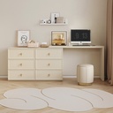 Mirena Drawer Cabinet w/ Desk, Mirror & Stool