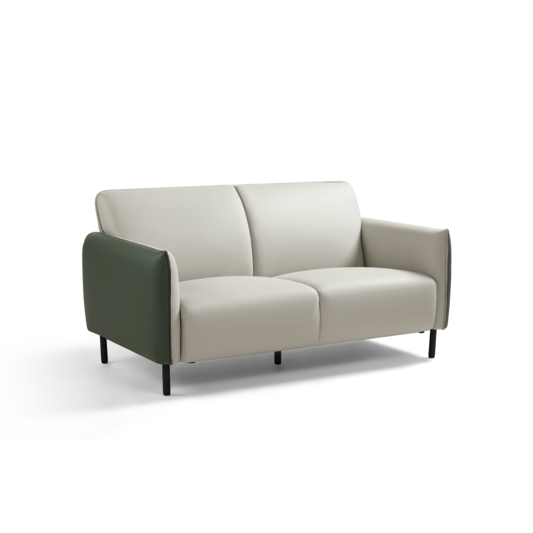 Jayra 2-Seater Leather Fabric Sofa 
