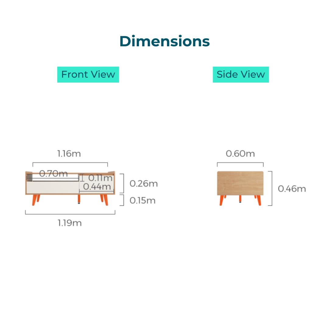 Marcel Wood Melamine Coffee Table