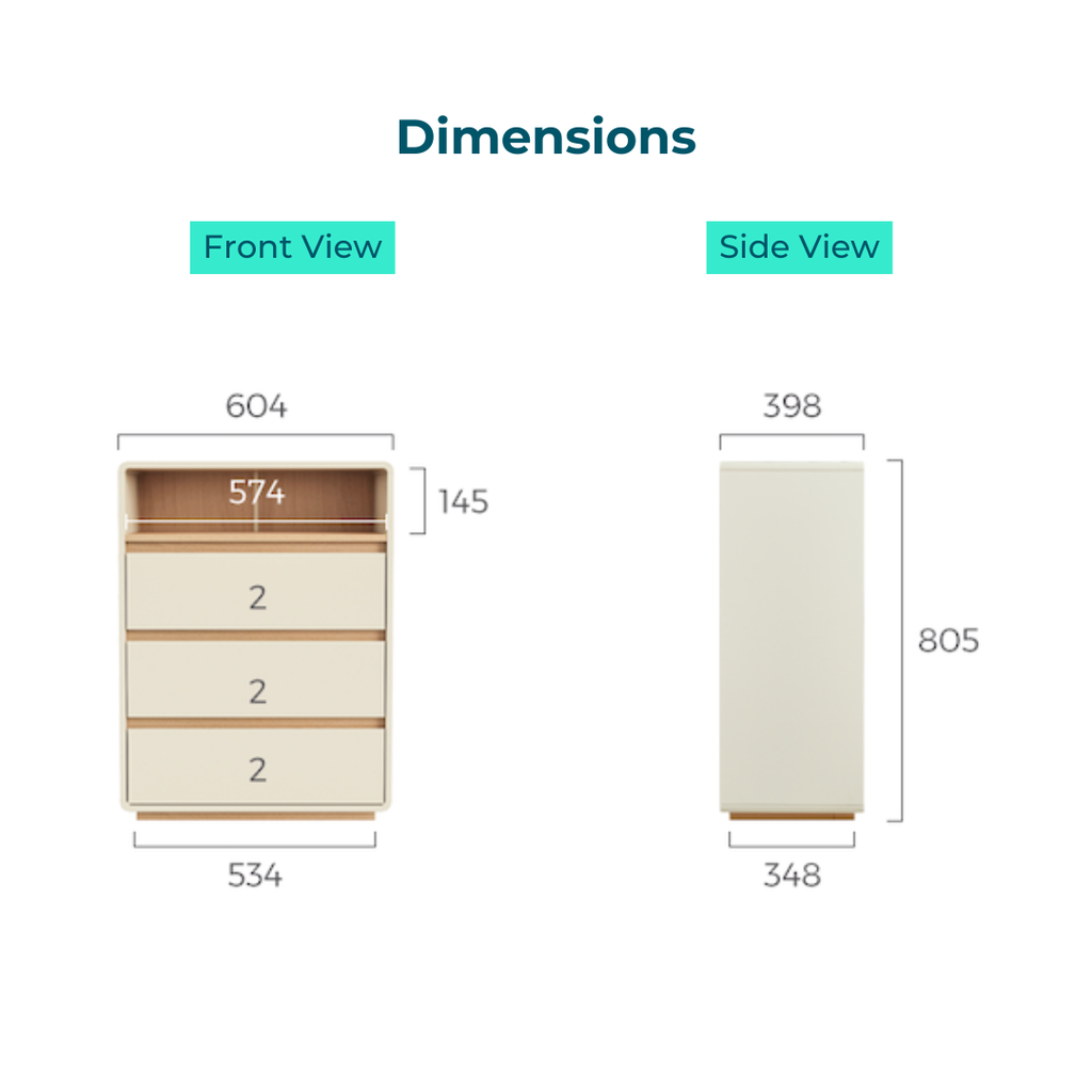 Mercy 4-Drawer Cabinet