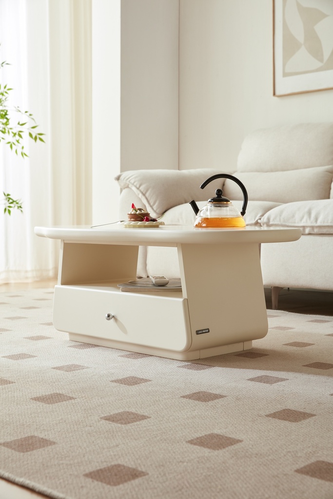 Pipa White Melamine Coffee Table