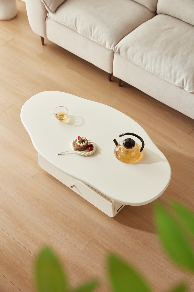 Pipa White Melamine Coffee Table