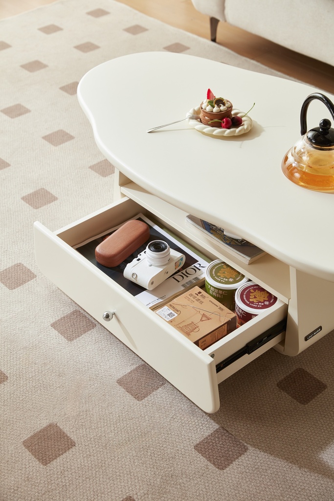 Pipa White Melamine Coffee Table