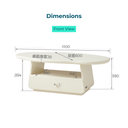 Pipa White Melamine Coffee Table