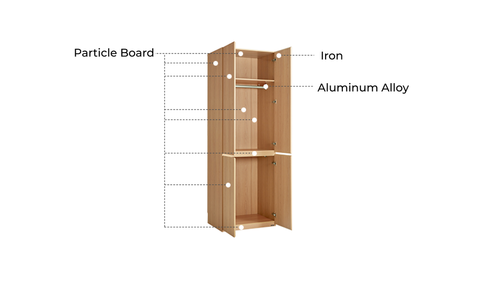 Miles 2-Door Wardrobe