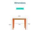 Madrid Dining Table Set (w/2 Elroy Chairs) 