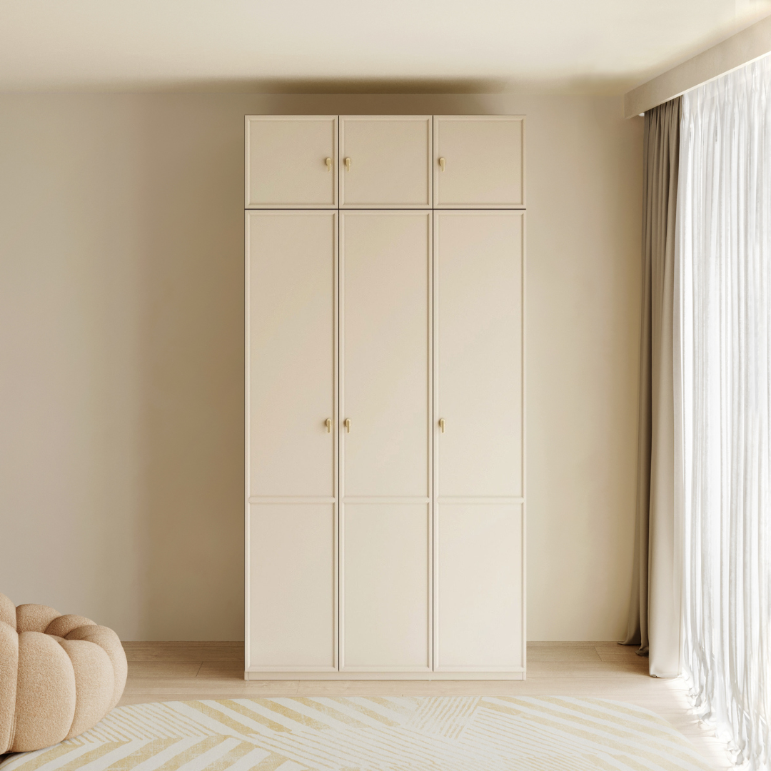 Percy Wardrobe W/ Top Cabinet 