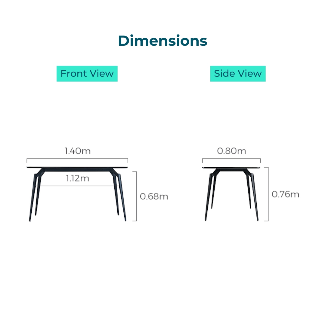 Stacey White Sintered Stone Dining Table Set