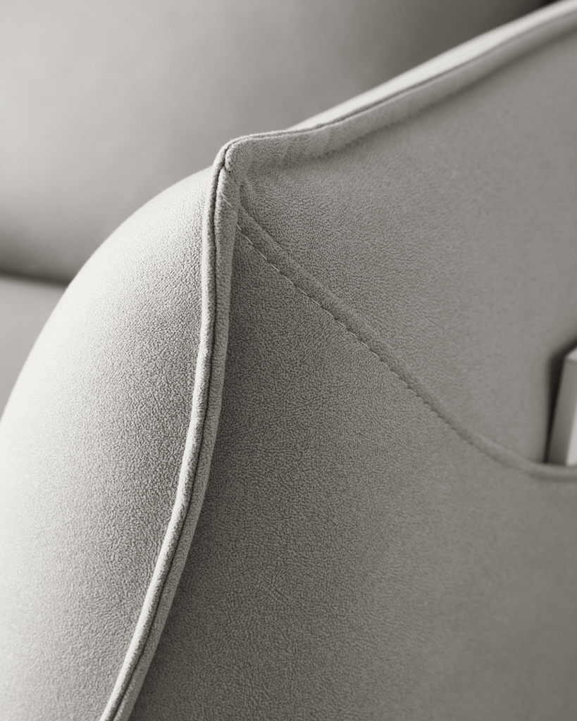 Stefan Smooth Fabric Sofa 