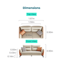 Stefan Smooth Fabric Sofa 