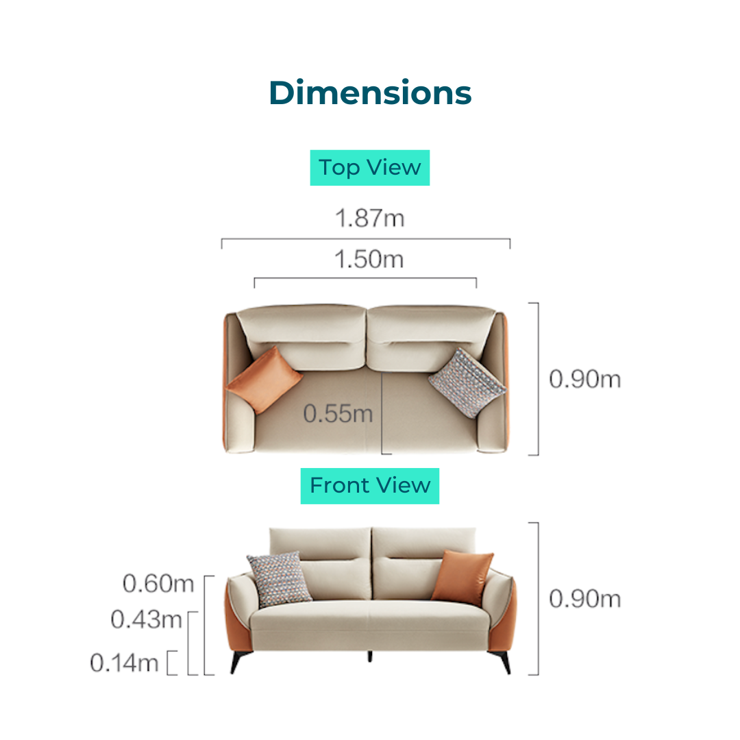 Stefan Smooth Fabric Sofa 