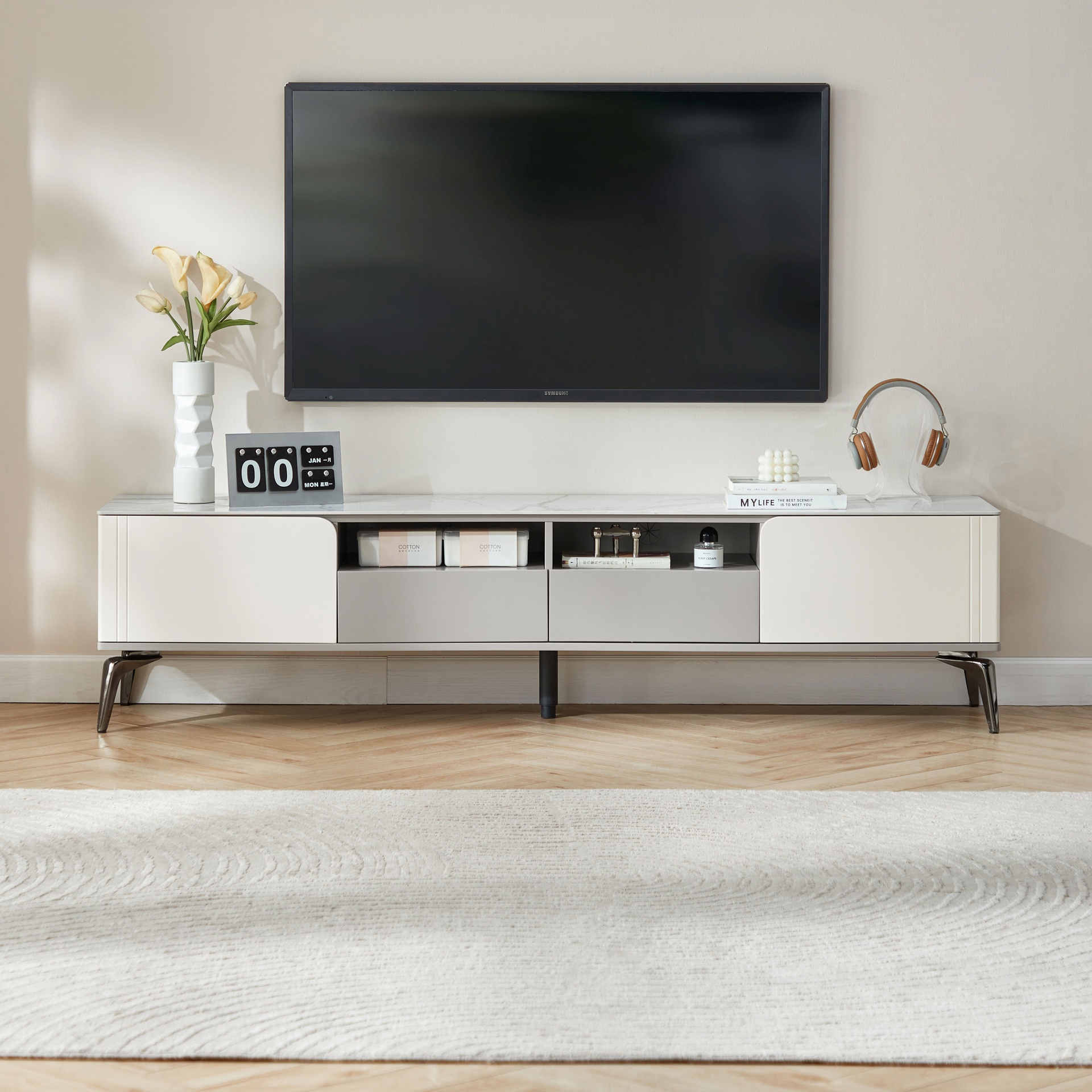 Sidra Melamine TV Cabinet
