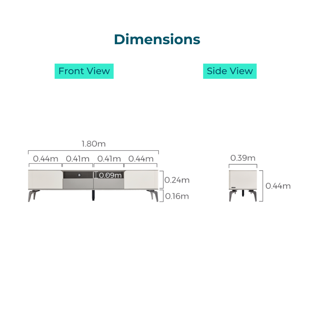Sidra Melamine TV Cabinet