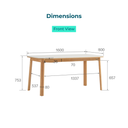 Tanner Solid Wood Dining Table Set