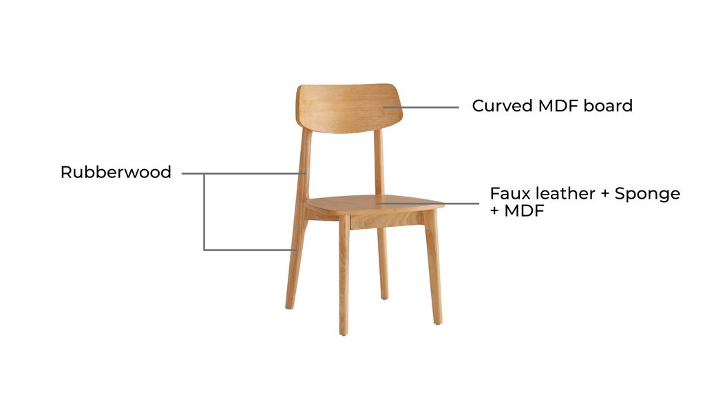 Serenity Solid Wood Dining Chair (2 pcs)