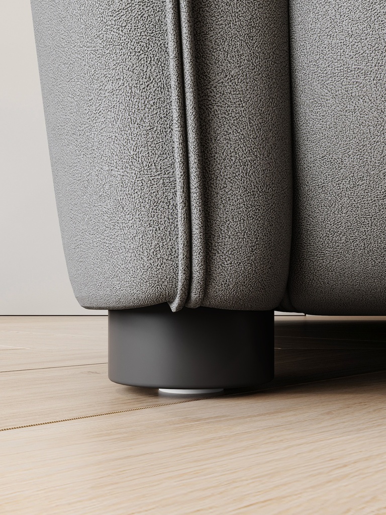 Nythera Gray Fabric Sofa 