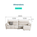 Nythera Gray Fabric Sofa 