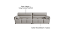 Nythera Gray Fabric Sofa 