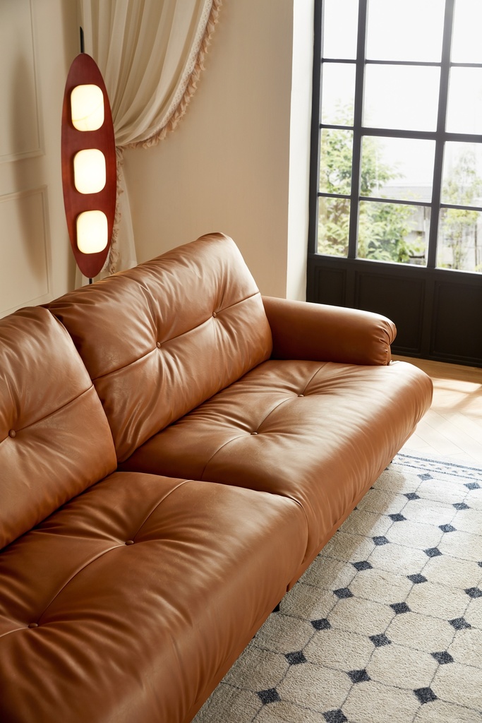 Nathan Brown Eco Leather Sofa