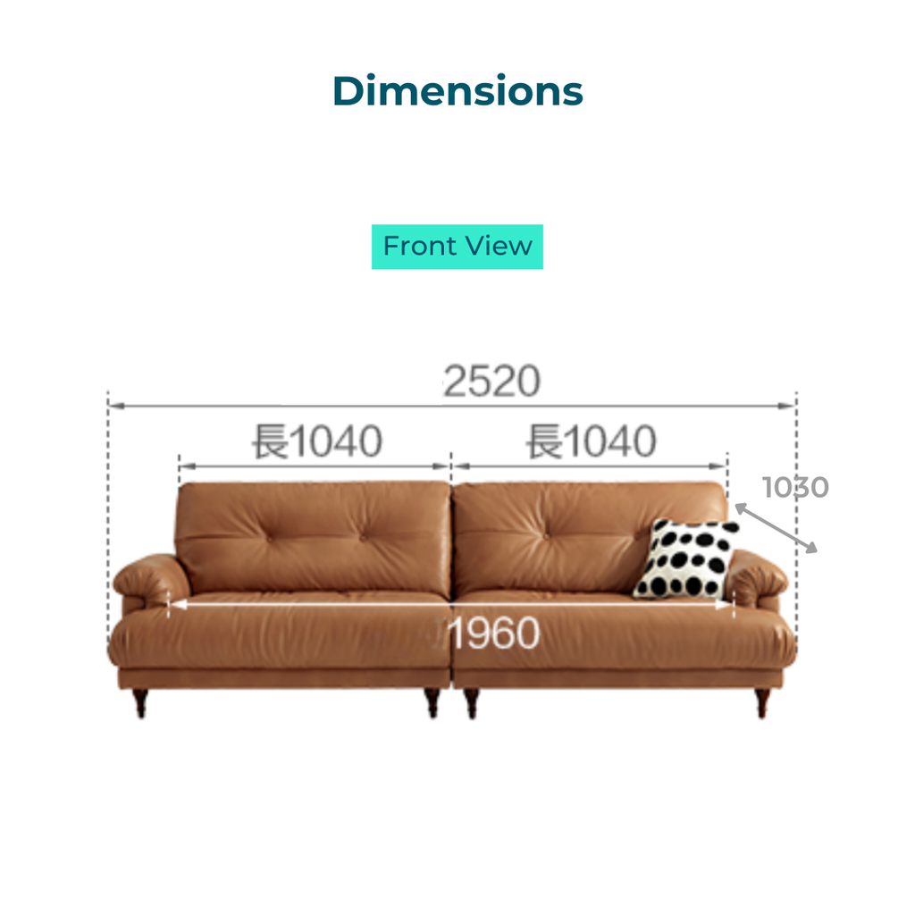 Nathan Brown Eco Leather Sofa