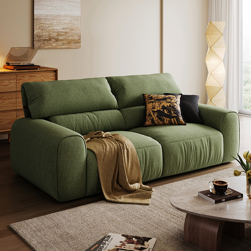 Nathanael Green Fabric Sofa 