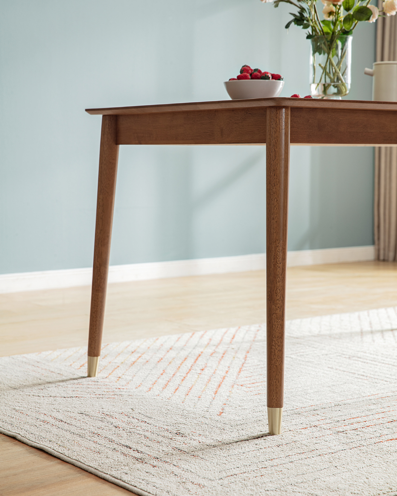 Allure Walnut Solid Wood Dining Table 