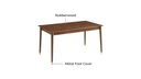 Allure Walnut Solid Wood Dining Table 