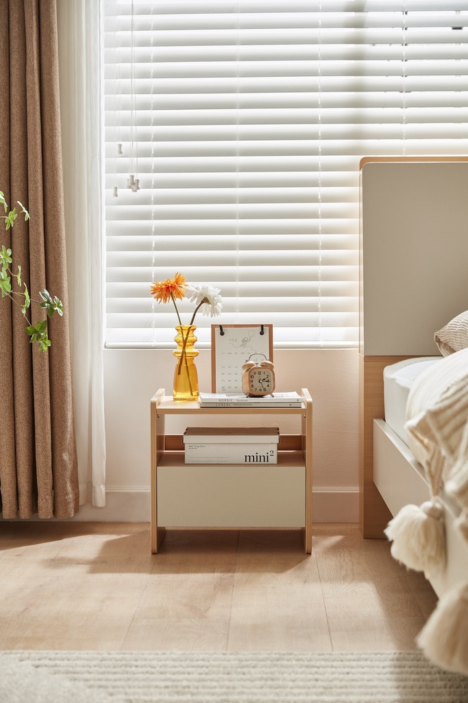 Minna Melamine Bedside Table