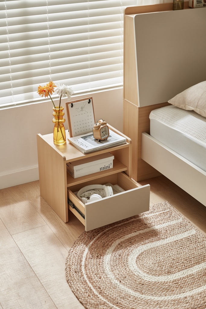 Minna Melamine Bedside Table