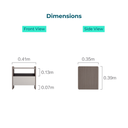 Minna Melamine Bedside Table