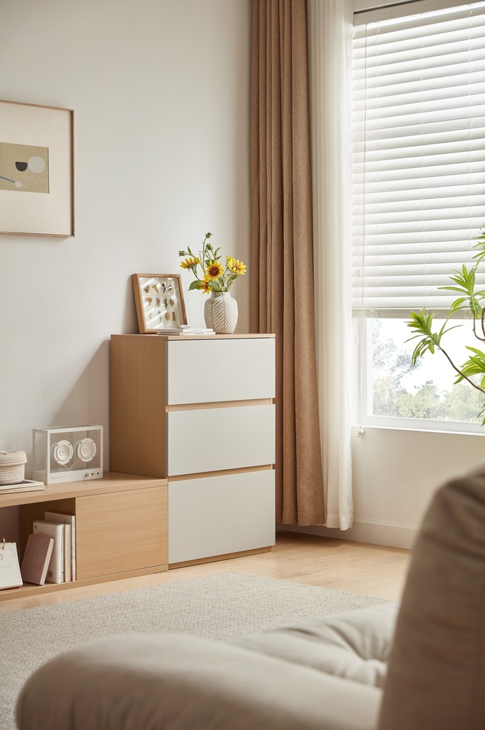 Oswald Melamine 3-Drawer Cabinet